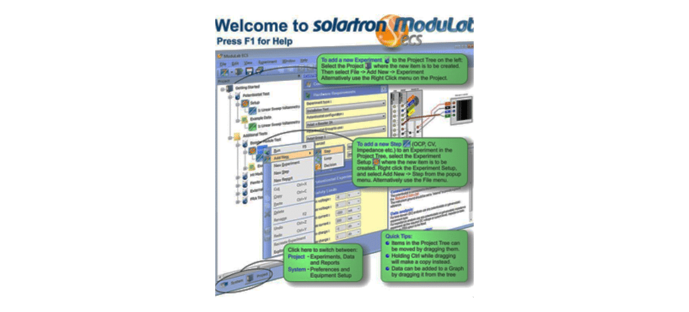 Logiciels d'électrochimie