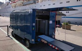 Inspection trailers for the tourism port of Nice